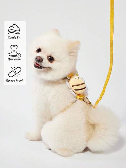 PETSIN Dog Leash For Small Breeds Teddy Bichon Chest/Back Type Dog Harness Leash Vest Style Pet Supplies