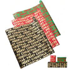 3 Rolls Christmas Wrapping Paper, /Black Foil Snowflake & Tree Design, Merry Christmas, 17 Inches X 120 Inches Per Roll Christmas Pajamas Christmas Decor - Multicolor - View 4