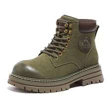 CAMEL CROWN 户外女式新款靴子 女式工作靴 英国雪地靴 - 綠色 - 查看 1