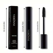 VERONNI 2-Pack Long-Lasting Waterproof Colored Mascara Set, Smudge-Proof, Curling Formula For All Light Beige Types, Blue And Green Shades, Lash Primer, Perfect For Festivals - 彩色 - 查看 5