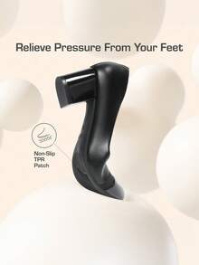 Women's Low Chunky Pumps Block Heel Dress Shoes Closed Round Toe Comfortable Heels For Commuting Parties Daily Wear - Black - View 8