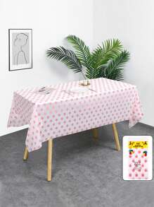 1 件，一次性桌布，客厅红色圆点桌布，户外野餐烧烤装饰，桌布，生日派对装饰夏季礼物婚礼海滩返校学校用品房间装饰 - 彩色 - 查看 19