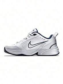 Nike Giày thể thao nam Air Monarch IV màu trắng/bạc ánh kim, chất liệu da bền chắc với đệm khí Air giúp hỗ trợ và tạo độ bám tốt trong mọi hoạt động. Mã sản phẩm: 415445-102 - Trắng/Bạc kim loại - Xem 1