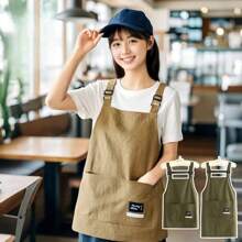 New Professional Barber Apron Breathable Waterproof Cooking Aprons 2 Sizes Large Pocket Working Clothes For Hairdressing