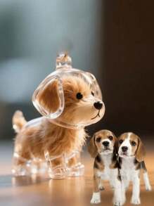 Chaveiro Porta-Cabelo de Cachorro Transparente e Fofo em Formato de Cachorro: Acessórios para Cachorro, Armazenamento de Pelos de Cachorro, Um Acessório Essencial para Amantes de Cachorros!