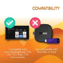 Ceybo 3226000887 Original Remote Control Compatible With All Westinghouse Roku Smart TV Includes  + Hulu And Sling Shortcuts - 黑色 - 查看 4