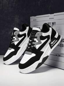 Giày thể thao nam thời trang đa năng, giày thể thao chống trượt, chống mòn dành cho thanh thiếu niên, phù hợp với mọi mùa, phong cách thập niên 2000 - trắng - Xem 3