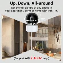 5MP Wifi Indoor Pan/Tilt Smart Security Camera For Baby Monitor, Dog Camera 4.0X Zoom Ultra Long IR Vision Distance O-Kam App - White - View 6