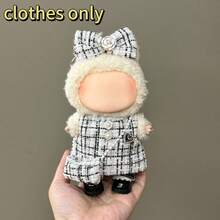 Conjunto de accesorios de ropa intercambiable de 17 cm para muñeca, llaveros, conjuntos de vestidos con fragancia para LABUBU, regalo de regreso a clases, colección de verano, regalo de cumpleaños/festividad - Multicolor - Ver 4