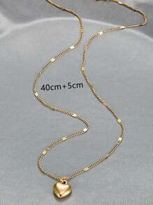 1 pieza Collar de flor hueca de estilo francés minimalista para mujeres, joyería de acero inoxidable para uso diario, San Valentín