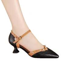 Women Heeled Sandals - 黑色 - 查看 4