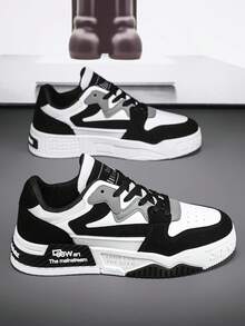 Giày thể thao nam thời trang đa năng, giày thể thao chống trượt, chống mòn dành cho thanh thiếu niên, phù hợp với mọi mùa, phong cách thập niên 2000 - trắng - Xem 6