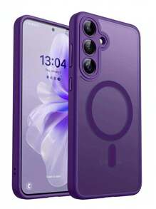 Premium Matte Magnetic Wireless Charging Phone Case Designed For For Galaxy S25, S24, S23 Ultra Plus, Featuring Shockproof Lens Protection And A Durable Acrylic Back.