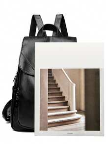 2023 NEW High Quality Soft Leather Women Backpacks Retro Solid Color Shoulder Bag Large Capacity Travel School Bag For Girls Sac