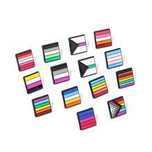 1 Peça Broche de Coração Arco-Íris Bandeira, Paz e Amor, Alfinetes de Esmalte, Roupas, Bolsa, Lapela, Pino, Ícone de Orgulho Gay e Lésbico, Decoração Unissex - Multicolorido - Visão 9