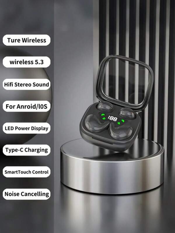 Dual Set Of TWS Wireless Earbuds HD Audio Headset Hands-Free Calling Intuitive Touch Control Headset Ideal ForDevices Immersive Gaming And Sports Experience With Charging Case