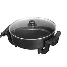 Electric Hot Pot, 1360W 5 L Double-Flavor Shabu Shabu Pot, Non-Stick Electric Cooker With Divider, Clear Glass Lid, Temperature Control, Chinese Hotpot For 6-10 People Family Dinning & Party - Xem 8