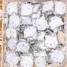 10 件可爱猫咪动物锌合金饰品，适合女士手链耳环 DIY 珠宝制作 - 貓 - 查看 9