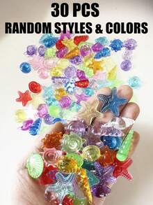 1/10/50/100 件潜水和泳池宝石玩具、泳池玩具、男孩女孩玩具、海盗宝藏亚克力宝石，适用于儿童沐浴、泳池游戏和派对装饰 | 多色假钻石，用于寻宝乐趣、侏罗纪恐龙、海洋动物、钻石戒指、女孩高跟鞋和角色扮演玩具 - 多顏色 - 查看 24