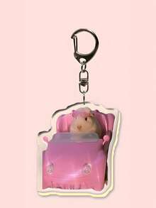 A Brand New Acrylic Creative Mim Fun And Cute Hamster Animal Theme Keychain Hanging Decoration, Including Hamster, Sweet Potato Hamster, Bag Accessories, Schoolbag Accessories, And Wallet Hanging Decoration. It Is Very Suitable For Boyfriends, Girlfriends, Family Members, Doctors, Nurses, Party Gifts, Mobile Phone Decoration, Etc. - Multicolor - View 3