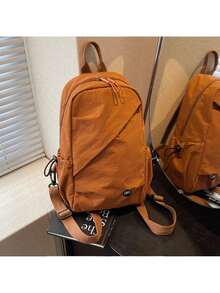 多機能デュアル目的チェストバッグ男性と女性のバックパックアウトドア登山小型バックパック旅行メッセンジャーバッグ - イエロー - チェックする 3