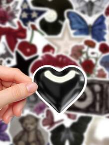 50pcs Pinterest Girl Stickers Laptop Handbook Mobile Phone Case Decoration Stickers