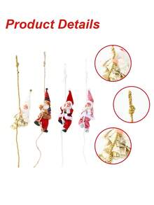 1 Stück Weihnachtsmann Christbaumschmuck, Weihnachtsanhänger mit Schnur, Kletterseil, Fröhliche Weihnachten Dekoration, Weihnachtsbaum Deko, Heimdekoration, Weihnachtsdekoration