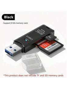 1 USB 3.0 2-In-1 Card Reader For SD/TF Cards- High Speed Memory Card Adapter (Compact & Portable) - 彩色 - 查看 2