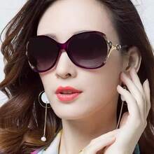 1 chiếc kính thời trang tròn dành cho nữ, tròng kính chuyển màu, gọng kim loại hình cáo, kiểu dáng trang trí, kính đeo ngoài trời thường ngày. - màu đen - Xem 13