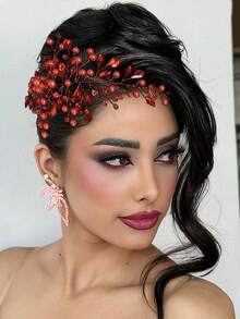 1 pieza Diadema de novia con cristales brillantes, estilo europeo, adecuada para fiesta de cumpleaños, banquete, HP21