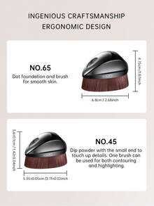 CATKIN Flat Top Makeup Brush, Professional Dense Bristles, Suitable For Seamless Foundation Application, Liquid Foundation Compatible C02 #45 - Black - View 9