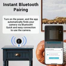 5MP Wifi Indoor Pan/Tilt Smart Security Camera For Baby Monitor, Dog Camera 4.0X Zoom Ultra Long IR Vision Distance O-Kam App - White - View 2