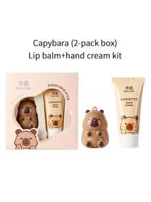 hegnfang 2 Pieces Hydrating Lip & Hand Care Set – Plumping Lip Balm + Anti-Crack Hand Cream, Lightweight & Travel-Friendly