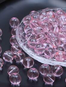 Transparent Glass Round Beads, Icy Clear Glass Beads For DIY Jewelry, Bracelets, Necklaces, Garment Weaving-25pcs