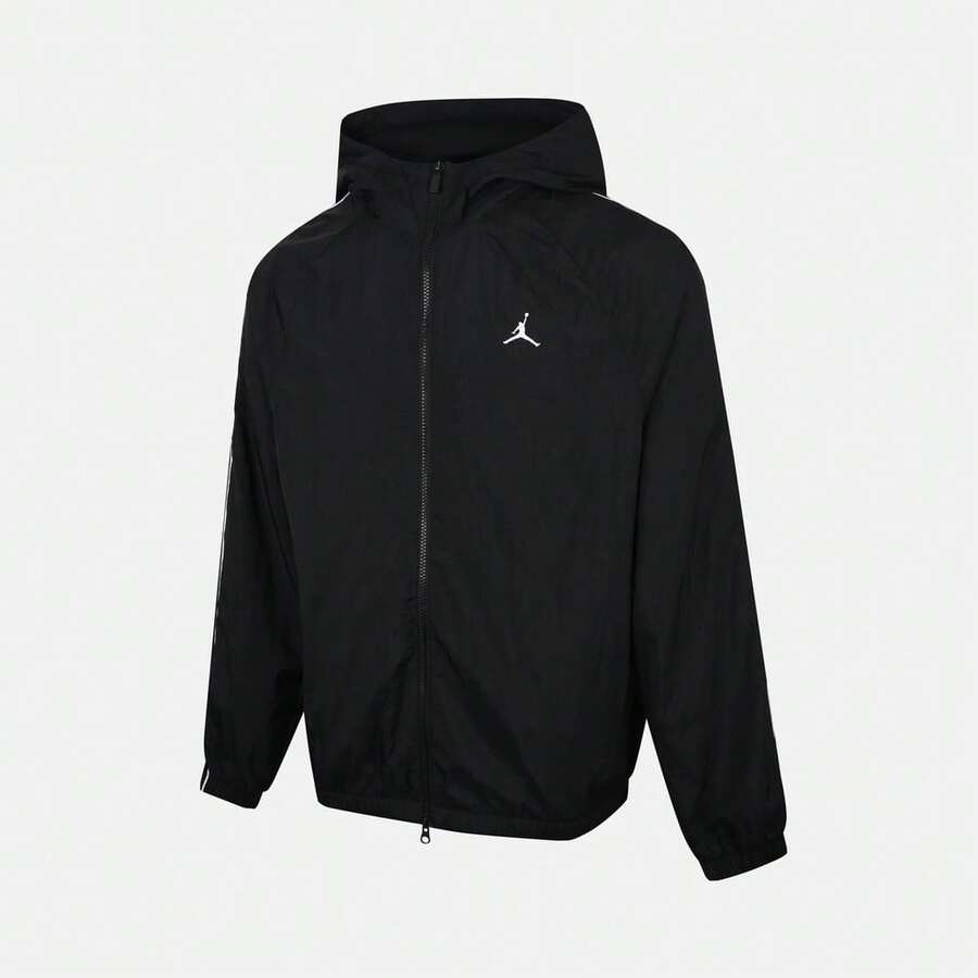 Nike 男款 AS SPRT CLSSC JACKET 梭织连帽夹克 IB2242-010 - 黑色 - 查看 1