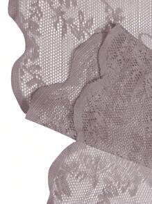 1 件阳台鞋柜罩装饰窗帘，厨房装饰蕾丝帷幔 - 髒粉 - 查看 3