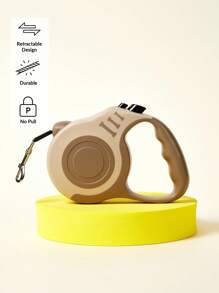 PETSIN 1pc Pet Leash, Retractable Dog Leash, Spring/Summer/Fall/Winter,Outdoor ,Dog Stuff - Brown - View 2