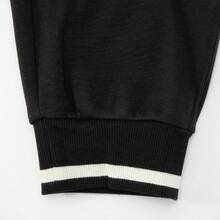 Puma Fashionable Minimalist Versatile Logo Women's Drawstring Hem Knit Jogger Pants - Black - View 2