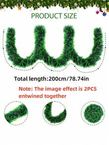 1 Stück Weihnachtsdekoration, grüne Schneeflocken, künstliche Weihnachtsgirlanden aus Tanne, grüne Weihnachtskränze, Deckendekorationen für Hochzeit und Geburtstag, Weihnachtsbaum Dekorationen Heim Dekoration Raumdekoration Weihnachtsdekoration Weihnachtsgeschenke Weihnachtsdeko