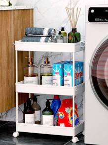 Carrito De Almacenamiento Multiusos Para La Cocina Con Rueda Carrito Organizador para Hogar - Blanco - Ver 4