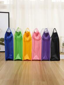 可扩展塑料文件袋，带按扣式透明信封袋，无分隔页，大容量，多种颜色可选，适用于 A4/Letter 尺寸（颜色随机） - 彩色 - 查看 9