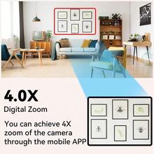 5MP Wifi Indoor Pan/Tilt Smart Security Camera For Baby Monitor, Dog Camera 4.0X Zoom Ultra Long IR Vision Distance O-Kam App - White - View 4