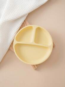 PopLittleOne 1pc Baby Sucker Silicone Dining Plate Children Dishes Suction Toddle Training Tableware Kids Feeding Bowls Baby Stuff