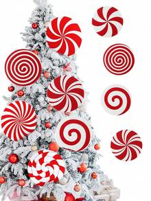 8 cái/4 cái/1 cái - Đồ trang trí Giáng sinh trong nhà, Chọn cây thông Noel - Kẹo que lớn màu đỏ và trắng, Chọn cây thông Noel, Chọn cây thông Noel, Chọn đồ trang trí Giáng sinh, Kẹo dễ thương, Chọn đồ trang trí hoa, Thích hợp cho nhà cửa, văn phòng, tiệc Giáng sinh, trang trí bình hoa. Trang trí nhà cửa, Trang trí phòng, Trang trí Giáng sinh mùa đông, Quà tặng Giáng sinh, Đồ trang trí Giáng sinh - Nhiều màu - Xem 7