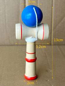 Wooden Kendama Skill Ball, Japanese Traditional Toy For Beginners And Professionals, Includes Sun And Moon Cups - Multicolor - View 13