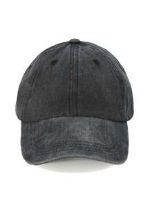 1pc Vintage Solid Color Baseball Cap, Sun-Shading Breathable, Fashion Versatile, Unisex Design Suitable For Travel, Outdoor Activities - Baby Blue - View 2
