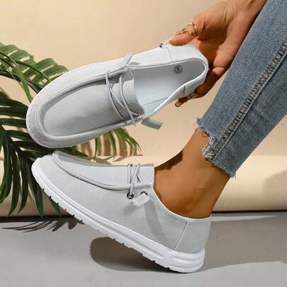 Ladies' Lightweight Slip-On Athletic Shoes - Features A Non-Slip EVA Sole And A Breathable Fabric Upper,