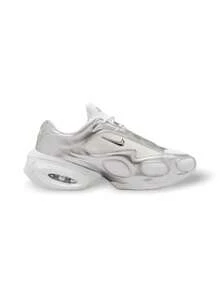 Nike Air Max Muse 男士运动鞋，白色皮革鞋面搭配金属银色覆面、纹理网眼鞋面和倾斜气垫，兼具时尚与舒适 FV1920-100 - 白色/金屬銀色 - 查看 3