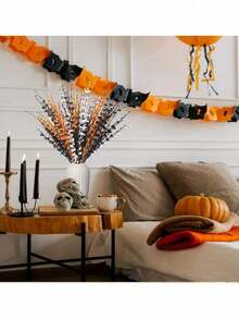 Set de 5 ramos de flores artificiales de bayas de otoño y acción de gracias, flores de jazmín para fiestas de Halloween y decoración del hogar, centro de mesa, relleno de jarrones, decoración interior, corona de Halloween DIY