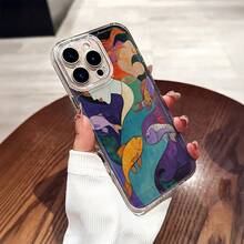 Mermaid And Fish Pattern Mobile Phone Case Decorated With Colorful Underwater Design Suitable For IPhone 16, 15, 14, 13, 12, 11 Pro Plus Promax Models TPU Material Shockproof Protection It Is A Great Gift For Family Friends Children Birthdays Spring Festival Holidays Boyfriends Girlfriends And Valentine's Day - Trong sáng - Xem 6